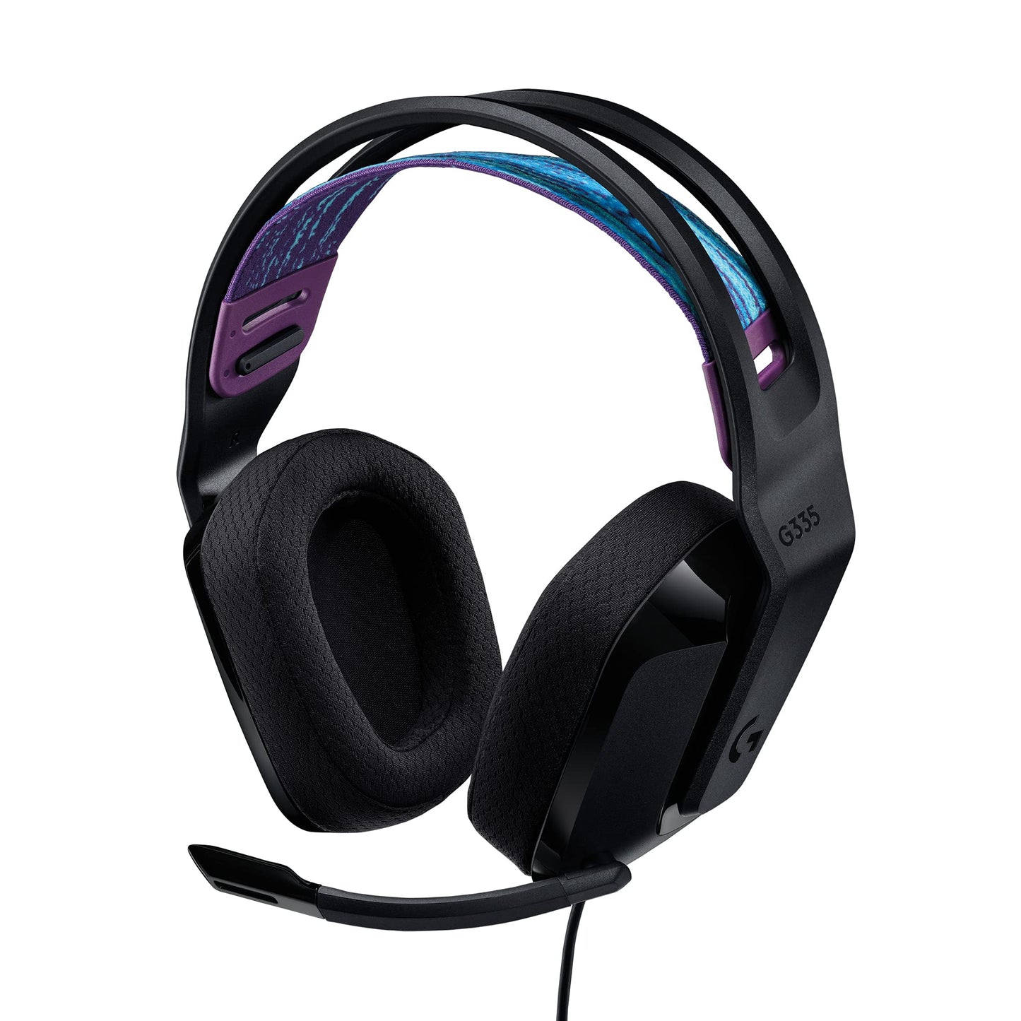 Logitech G335 Wired Gaming Headset, with Flip to Mute Microphone, 3.5mm Audio Jack, Memory Foam Earpads, Lightweight, Compatible with PC, PlayStation, Xbox, Nintendo Switch/Switch 2 - Black