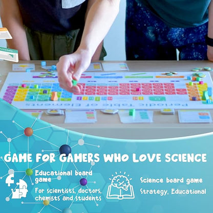 Periodic: A Game of the Elements | Periodic Table Board &amp Card Game About Atoms Elements &amp Compounds | A Strategy Board Game for Gamers &amp Educational Science Game for Kids or Family Game