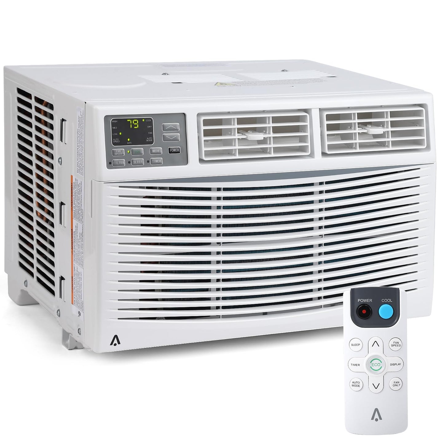 Window Air Conditioner, 10,000 BTU Compact AC Unit, Energy Saving Window AC, Smart AC with 3 Modes Cool Dry Fan Speed Control, Cools Up to 450 Sq.Ft,115v Mini Air Conditioner for Bedroom, Office, Home