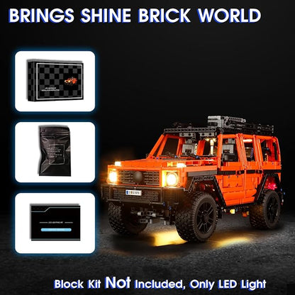 Vaodest Led Light for Lego 42177 Technic Mercedes-Benz G 500 Professional Line Building Blocks ModelDesign and Configuration Compatible with Model 42177(Led Light Only Not Building Block Kit)