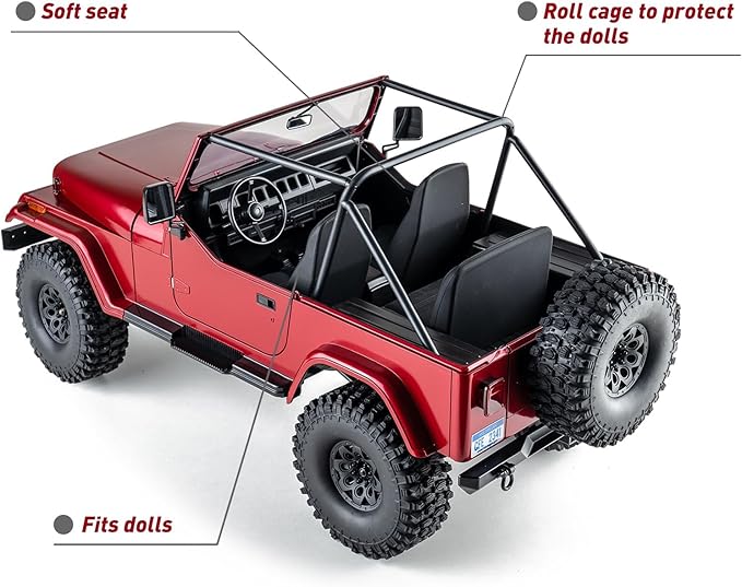 BEEZRC RocHobby 1/10 mashigan RC Rock Crawler for Adults 4WD Off-Road Remote Control Truck Hobby Grade RC Crawler RS Need to Complete