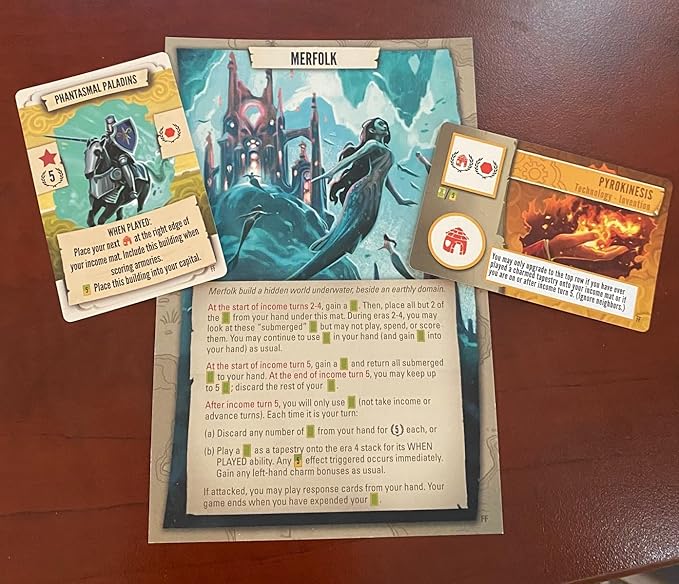 Stonemaier Games: Tapestry: Fantasies &amp Futures Expansion by Chris Scaffidi &amp Mike Young | Add to Tapestry | New Civilizations Cards &amp Cities | Inspired by Fantasy &amp Sci-Fi | 1-5 Pla