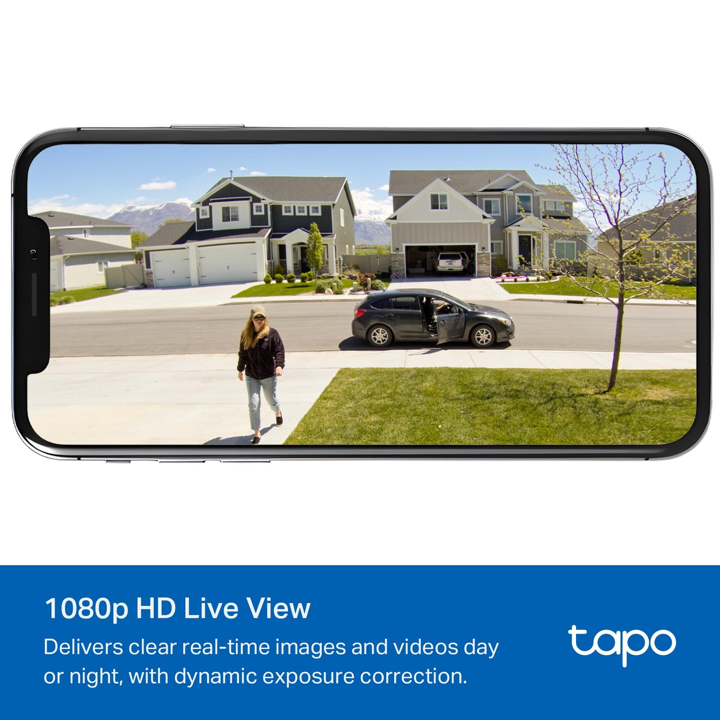 Tapo SolarCam C403 Kit, Outdoor Battery Camera w/Solar Panel, Wireless, 1080P, Free Person Detection, SD/Cloud Storage, Color Night Vision, Built-in Spotlights & Alarm, No Hub Needed, Black