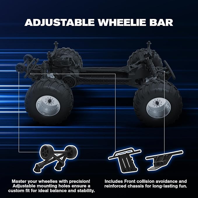 FMS 1/10 RC Truck Ford F100 – 2WD Monster Truck with Licensed Body 550 Brushed Motor Oil Shocks Independent Suspension – All-Terrain RC Crawler High Speed Off-Road RC Car for gift (FIRST BLOOD RS)
