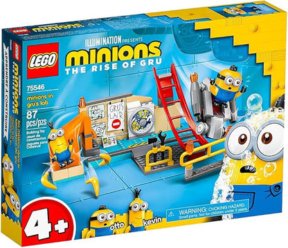 LEGO The Rise of Gru: Minions in Gru’s Lab (75546) Building Toy for Kids an Exciting Toy Lab Set with Kevin and Otto Minion Figures New 2021 (87 Pieces)