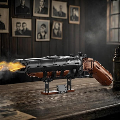 HIGH GODO Demon Anime Shotgun Building Block Set 890 PCS Model Guns Collection Model Building Bricks Set Shootable for Weapon Lovers Collectible Gifts Toys for Teens Adults 14+