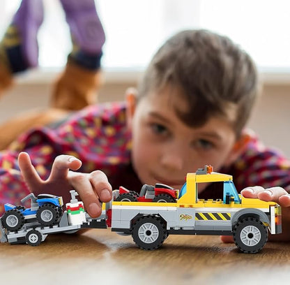 City Race Buggy Transporter Building Set324 PCS 3 in 1 City Service Truck Cars Building Blocks KitSTEM Vehicles ToysConstruction Playset Birthday Xmas Gifts for Kids Boys 6 7 8 9 10-Year-Old