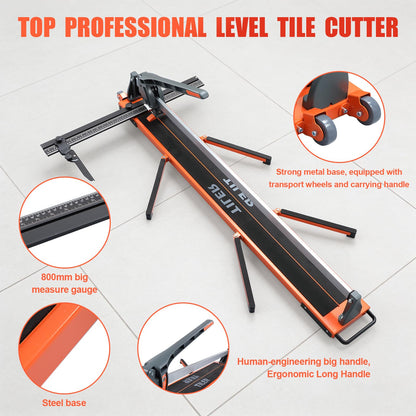 48 Inch Tile Cutter for Ceramic Cutting, Heavy Duty Manual Tile Cutter for Cutting Various Tiles Up to 16mm Thick with 4 Brackets