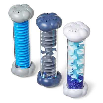 hand2mind Calming Sounds Sensory Tubes, Rain Sound Fidget Tubes, Rainstick Instrument, Toddler Sensory Toys, Calm Down Corner Supplies, Science Classroom Weather Toys, Play Therapy Activities