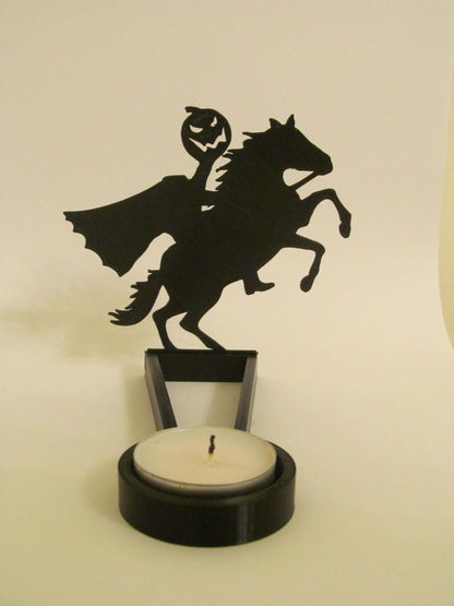 2024 New Tealight Shadow Caster, Halloween Tea Light Holder, Witch Halloween Tealight Shadow Caster, Demon Halloween Tealight Shadow Caster for Home Party Scary Candle Stands Table Decor