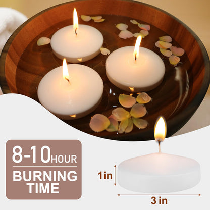 Beeswax Tealight Candles+ White Floating Candles
