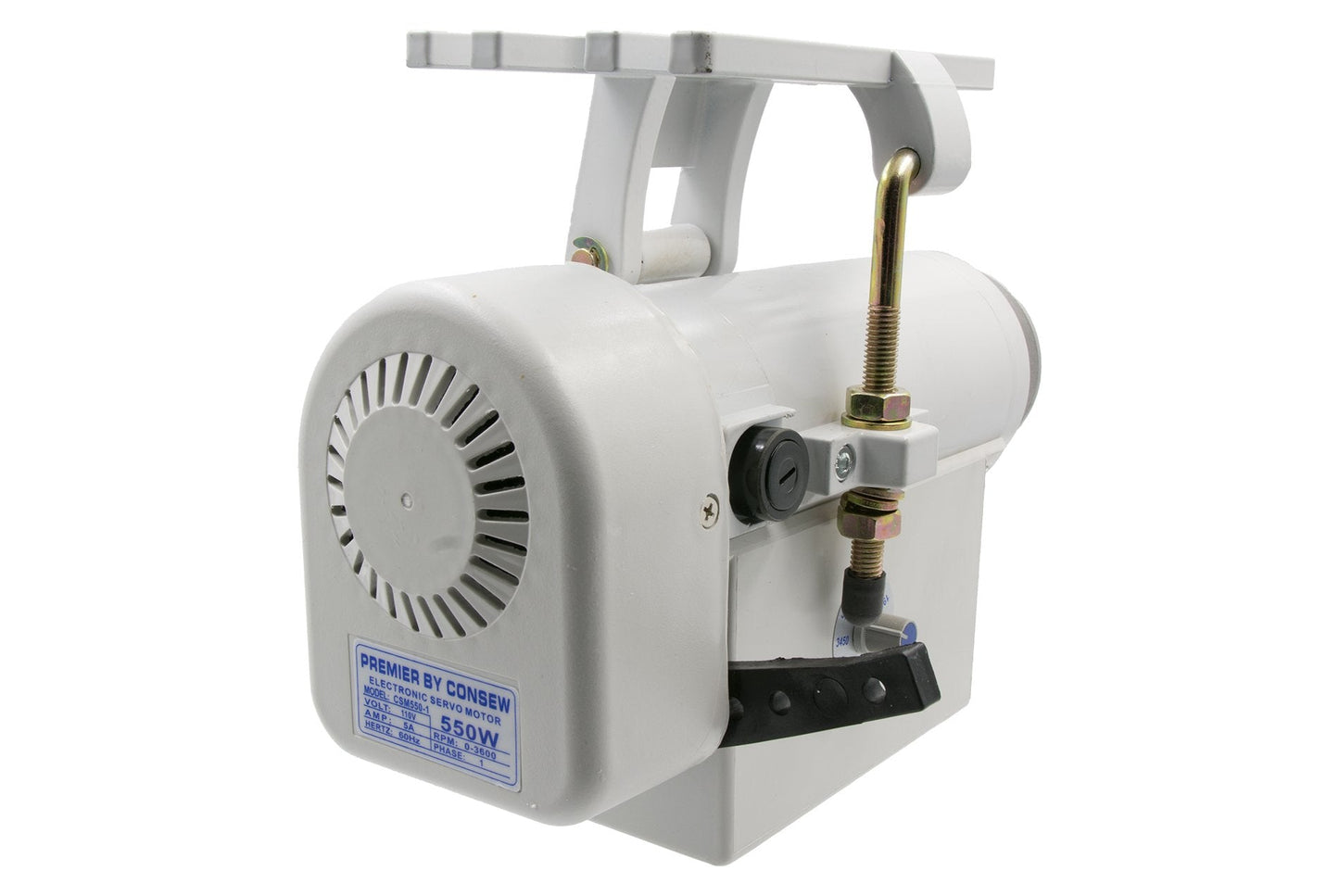 Consew Industrial Sewing Machine Servo Motor - 550 Watts, 110 Volts