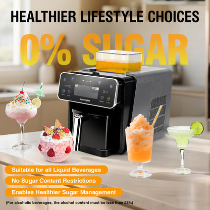 Slushie Machine, 4 IN 1 Shaved lce Machine & Slushie Machine & lce Cream Maker & Frozen Drink Machine, No Sugar Content Requirements, No Ice Needed, Auto-Clean, Perfect for Family, Parties