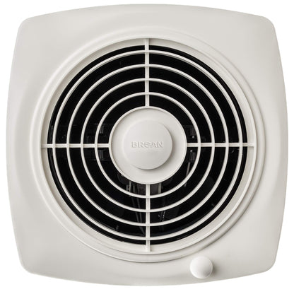Broan-NuTone 509S Through-the-Wall Ventilation Fan, White Cover, On/Off Switch, 200 CFM, 8.5 Sones, 8"