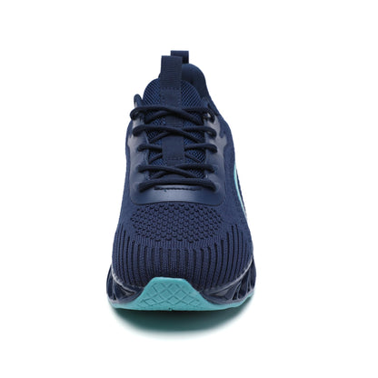 wanhee Running Shoes for Men Sneakers Blue Size 9.5 Athletic Jogging Tennis Walking Shoes Breathable Fashion Gym Runner Trail Workout Shoes