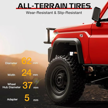 ARRIS MN82T 1/12 RC Rock Crawler Climbing Truck with Crane Hook Toyota LC794WD Off Road RC Car with LED Lights 2.4GHz Full Proportional Control RTF Toy Vehicle Gifts