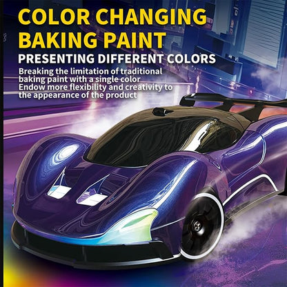 1:20 Scale Remote Control Drift Car 4WD 2.4GHz Racing Sport Toy RC Car with LED Lights Racing and Drift Wheels (Orange)