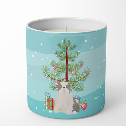 Caroline's Treasures CK3504CDL Odis Odessa Domestic Ideal Dog Christmas Tree 10 oz Decorative Soy Candle Nature Soy Wax Essential Oil Home Decor Ideal for Bedroom Kitchen Bath Office Gift, 10 oz