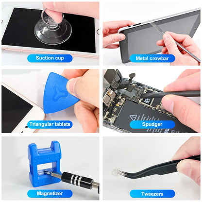 EFAITHFIX Screwdriver Sets 142-Piece Electronics Precision Screwdriver with 120 Bits Magnetic Repair Tool Kit for iPhone, MacBook, Computer, Laptop, PC, Tablet, PS4, Xbox, Nintendo, Game Console, etc