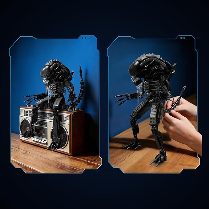 Xenomorph Action Figures Building Set with Facehugger Chestburster &amp Egg Mech Figures Model Set with Movale Joints for Classic Poses Horror Collection for Movie Fans &amp Boy Birthday Gifts f