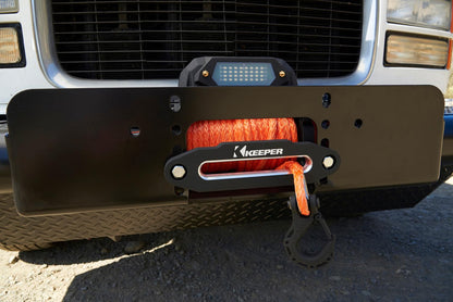 KEEPER Extreme Series KX9500E 12V Electric Winch with 85FT Synthetic Rope – Powerful 9500 LB Pulling Capacity, Heavy-Duty Off-Road Towing Winch with Waterproof Design for Trucks, ATVs & More