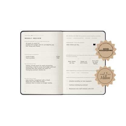 Full Focus Finch Linen Planner by Michael Hyatt - The #1 Daily Planner to Set Annual Goals, Increase Focus, Eliminate Overwhelm, and Achieve Your Biggest Goals - Hardcover