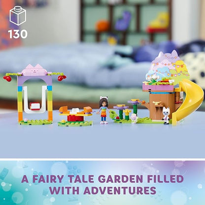 LEGO Gabby's Dollhouse Kitty Fairy’s Garden Party 10787 Building Toy with Tree House Swing Slide and Merry-Go-Round Includes Gabby and Pandy Paws Birthday Gift Sensory Toy for Kids Ages 4 and up