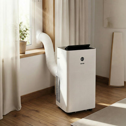 VEVOR Portable Air Conditioner, 14000 BTU ASHRAE (9800 BTU SACC) 4-in-1 Standing Cooling Ac Unit, LED Touch Panel & Remote Control, 24h Timer, Cooling, Dehumidifier, Fan, Sleep Mode for Room Indoor