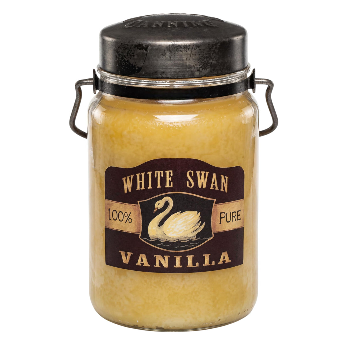 McCall’s Candles | French Vanilla | 26 oz Scented Candle | USA-Poured | Vintage Rustic Jar with Carrying Handle | Smooth Creamy French Vanilla Fragrance