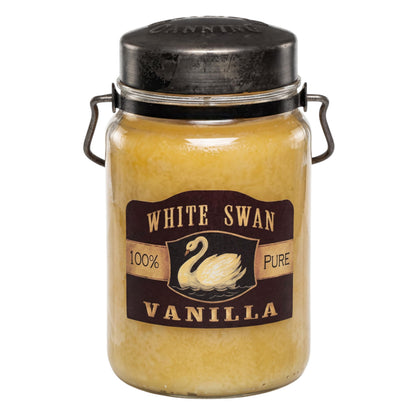 McCall’s Candles | French Vanilla | 26 oz Scented Candle | USA-Poured | Vintage Rustic Jar with Carrying Handle | Smooth Creamy French Vanilla Fragrance
