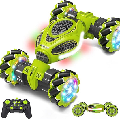 Gesture Sensing RC Stunt Car Remote Control 2.4GHz 4WD Hand Controlled Car Toys for Boys and Girls Age 6-12 360° Rotating Drift RC Cars with Lights and Music Ideal Birthday and Christmas Xmas Gift