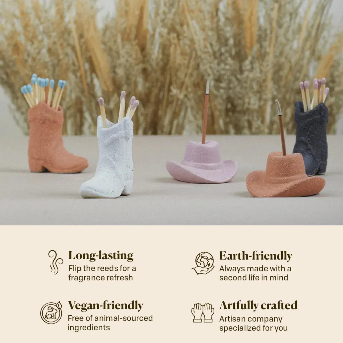 Paddywax Nashville Cowboy Boot Candle Collection Scented Soy Wax in Ceramic Vessel, Home Décor Candle for Living Room, Bedroom & Office, Western Inspired, 6 oz, Bergamot & Mahogany