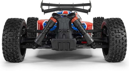 ARRMA RC Car 1/8 Typhon 4X4 223S BLX BRUSHLESS Buggy RTR (Battery and Charger Not Included) with DSC RED/Blue ARA4306V4T3