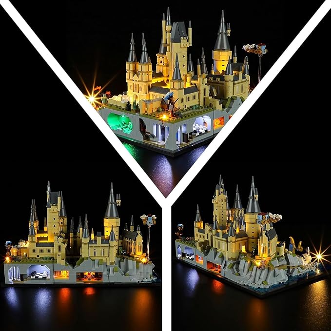 LED Light Kit for Lego 76419 Castle and Grounds Set Compatible with Lego 76419 Building Blocks Model(Not Include Blocks Set)