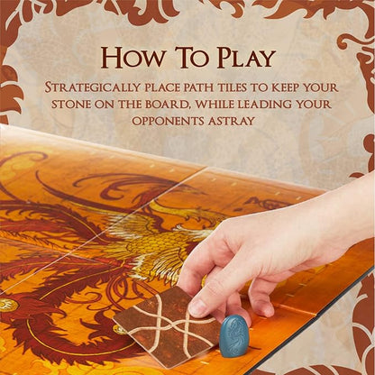 Calliope Tsuro - The Game of The Path - A Family Strategy Board Game For Adults and Kids 2-8 Players Ages 8 &amp Up