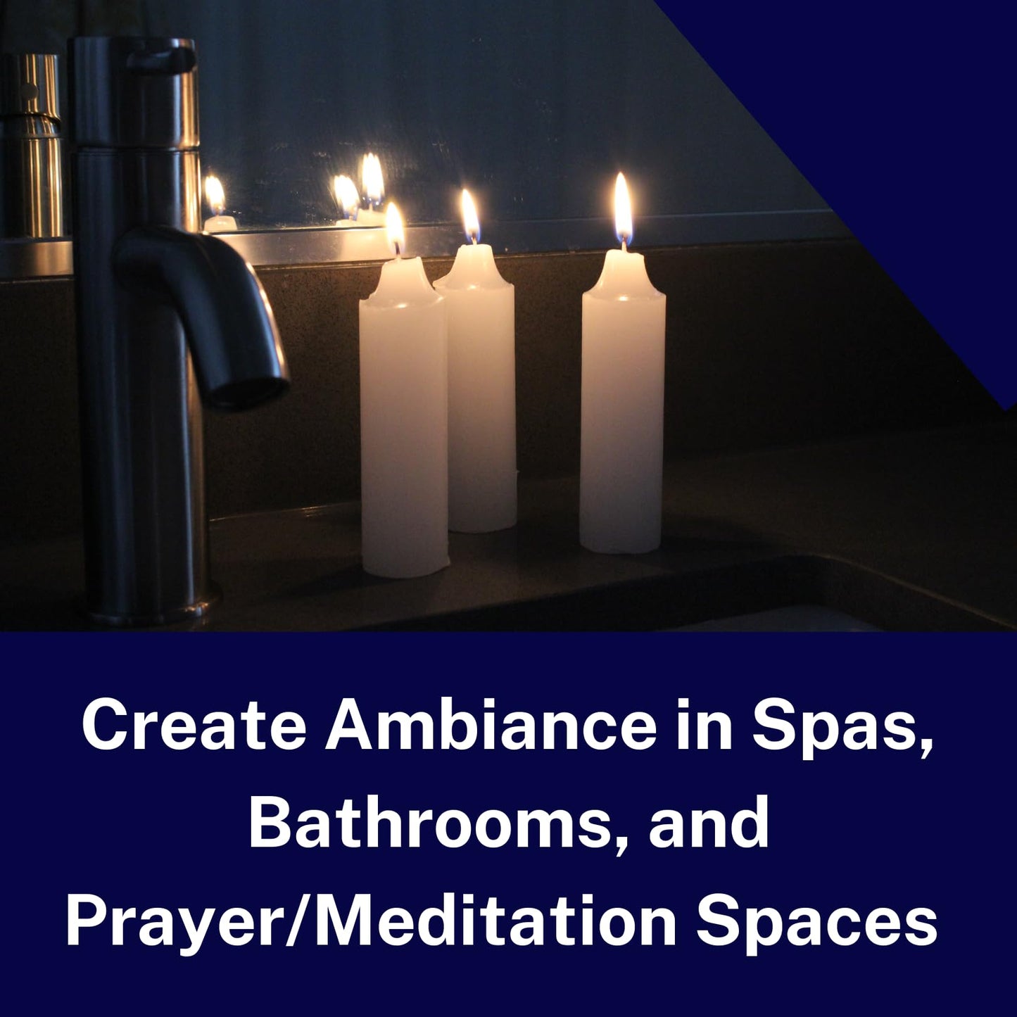 12-Hour White Candle – Long-Burning, Dripless, Smokeless Plumber's Candles Ideal for Candle Lanterns, Luminaries, Camping, Emergency & Survival Preparedness (20)