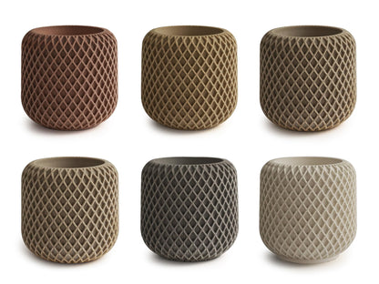 Flower Pot Succulent Candle Mold Resin Casting Silicone Molds for Home Decor & Candle Making Wave Spiral Mold