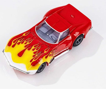 AFX 1970 Corvette Red/Yellow Wildfire HO Scale Slot Car
