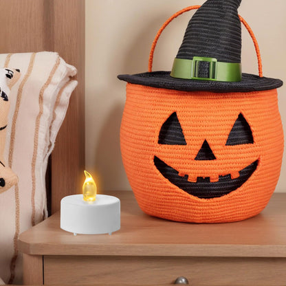 LED Tea Light Flameless Candles with Remote Control Flickering Tealight Long Lasting, Battery Operated with Timer for Halloween Home Decoration Seasonal &Festival Celebration WarmYellow (24pcs)