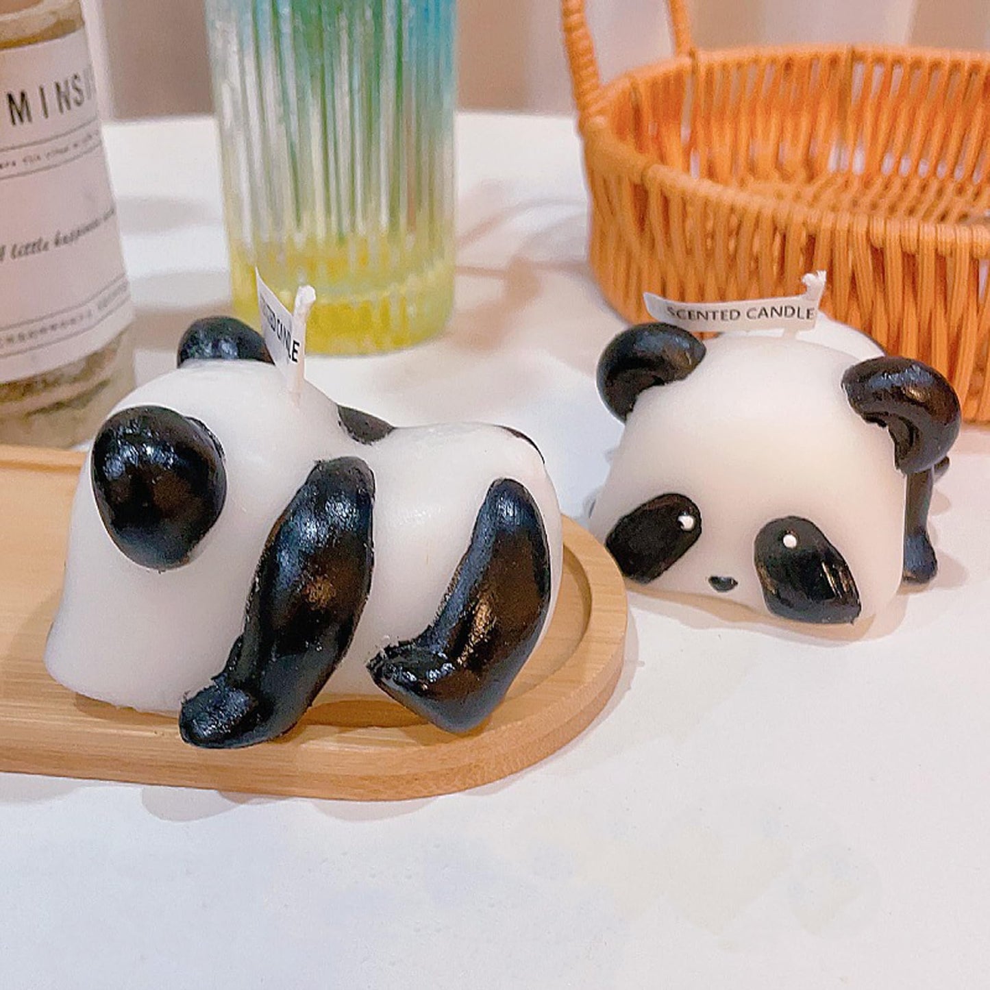 Panda Shaped Scented Candle,100G Cute Animal Aroma Soy Wax Decorative Art Candle for Table Photo Prop Birthday,Prefect Gift for Home Decor Meditation Stress Relief Mood Boosting