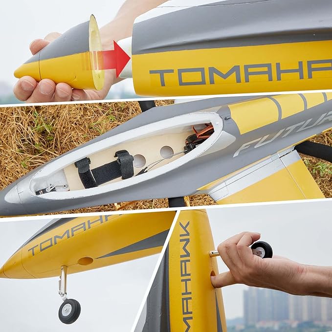 FMS Rc Jets Futura 64MM EDF Sport Jet RED rc Airplanes for Adults for Trainers EDF for Beginners 6 Channel Remote Control Planes PNP(NO Transmitter Batteries and Charger)