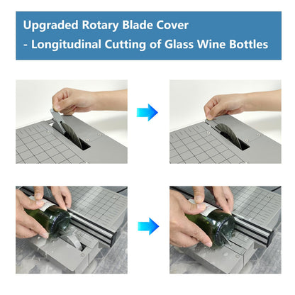 Deruilong Electric Bottle Cutter, Trim Saw, Glass Bottle Cutter, Glass Cutter, Stain Glass Cutter Stone Cutter Brittle and Hard Materials Cutter