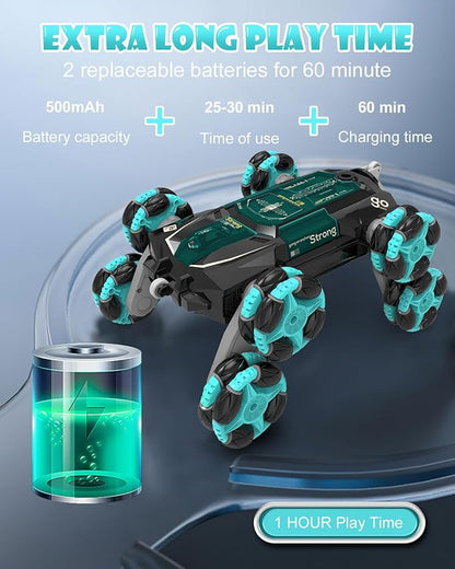 ATHLERIA 8WD Gesture Sensing Rc Stunt Car Toys for Ages 8-13Hand Remote Control Cars-Double Sided 360°RotatingCoolest Christmas Birthday Gifts Ideas for Boys Girls Kids Teens 8 9 10 11 12+ Year