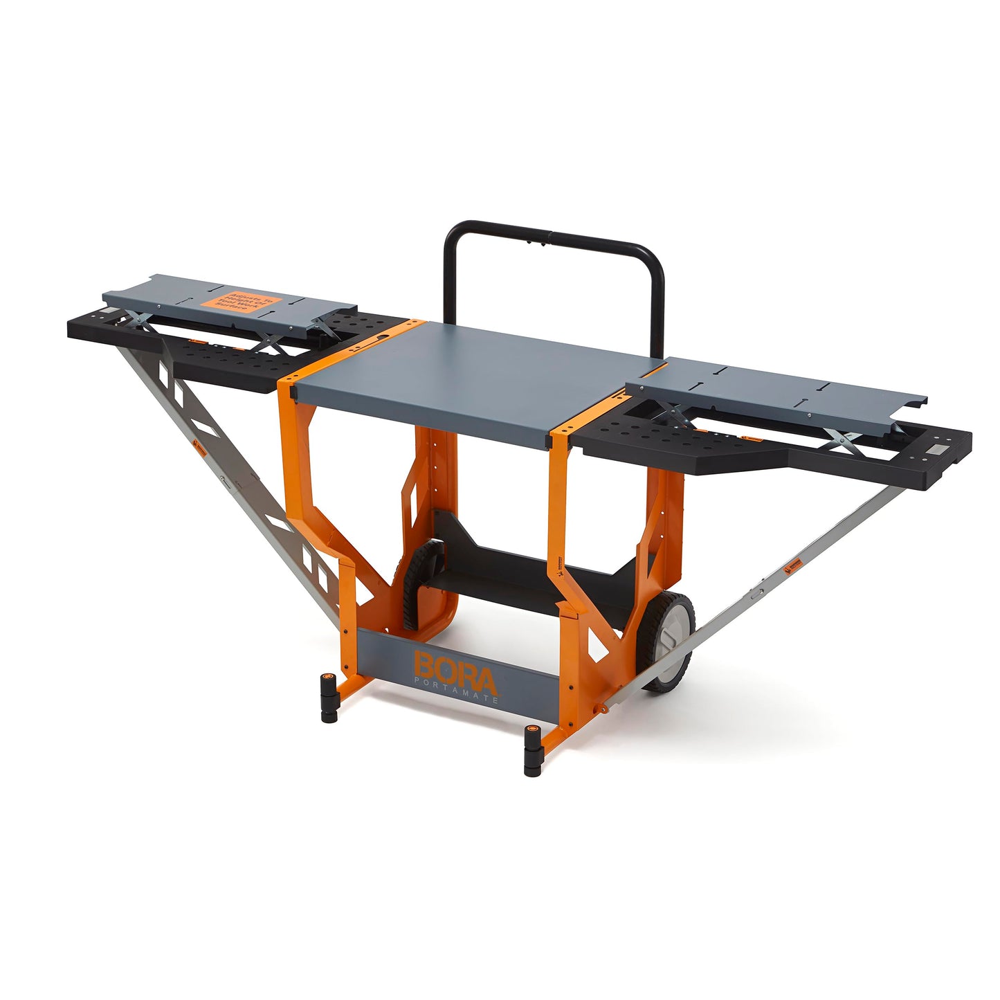 Bora Portamate Miter Saw Stand Work Station 400 Lbs Max Weight Portable Rolling Table Saw Stand Workbench with Folding Wing Extensions Miter Saw Stands PM-8000