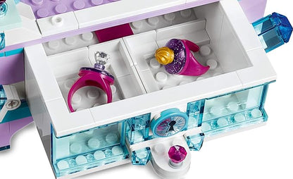 LEGO Disney Frozen 2 Elsa's Jewelry Box Creation Building Toy 41168 Make a Jewelry Storage Box with Lockable Drawer &amp Mirror Collectible Disney Gift Idea with Princess Elsa Mini-Doll and Nokk Fig