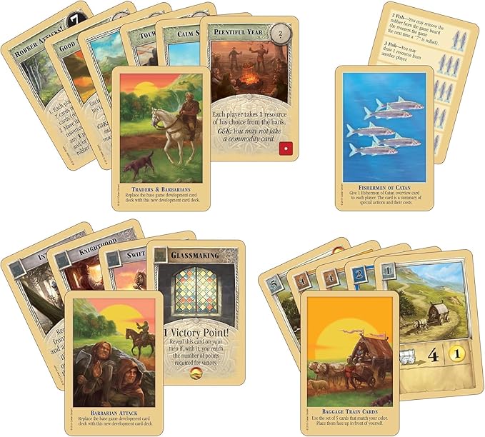 CATAN Traders &amp Barbarians Board Game Expansion - Customize Your Asmodee CATAN Experience Strategy Game Family Game for Kids and Adults Ages 12+ 3-4 Players 90 Minute Playtime