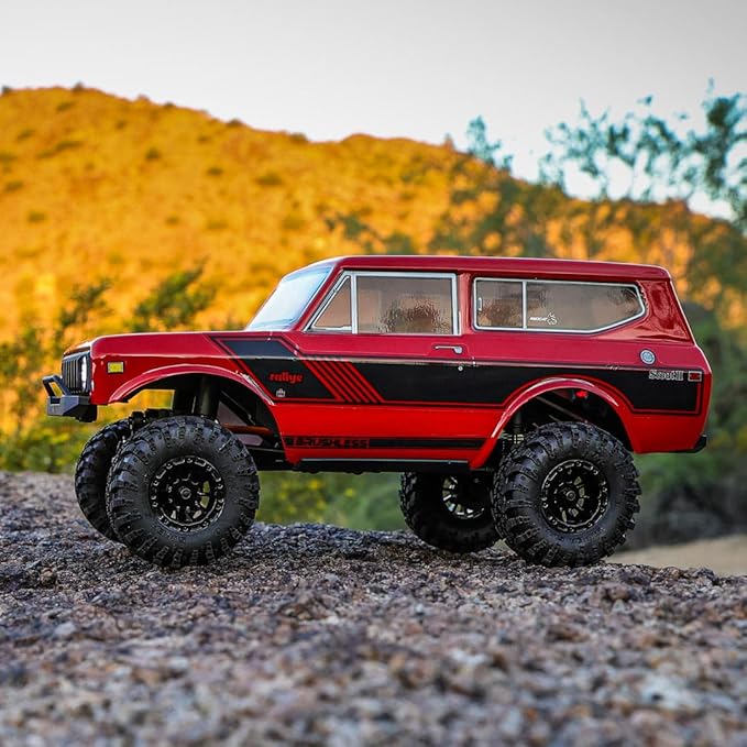 Redcat Racing Ascent-18 Scout II Brushless 1/18 Scale RC Crawler 4WD Remote Control Car Aluminum Chassis Red/Gold Dust