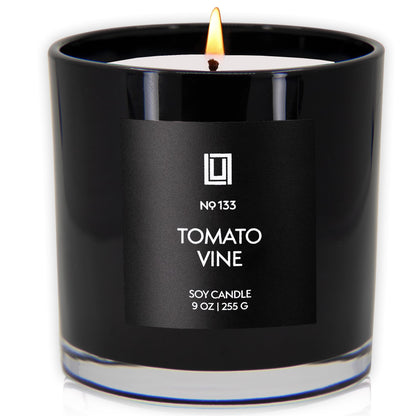 Lulu Candles | Tomato & Vine | Smells Fresh & Green | Luxury Scented Soy Jar Candle | Hand Poured in The USA | Highly Scented Long Lasting (9 Oz.)