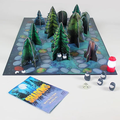ThinkFun Shadows in the Forest - Unique Play-in-the-Dark Board Game | Ideal for Kids and Adults | Stimulating Brain Teaser | Innovative Gameplay