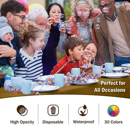 Exquisite 12-Pack Premium Plastic Tablecloth Pack of 12 Premium Plastic Tablecloth 54 Inch x 108 Inch Rectangle Table Cover - Gold